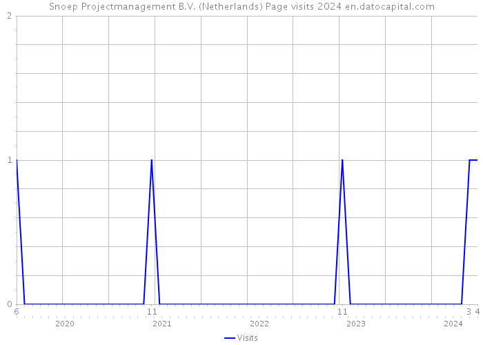 Snoep Projectmanagement B.V. (Netherlands) Page visits 2024 