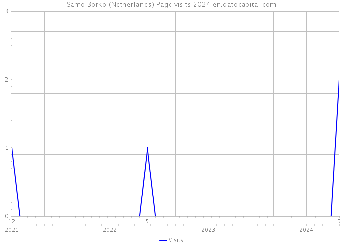 Samo Borko (Netherlands) Page visits 2024 
