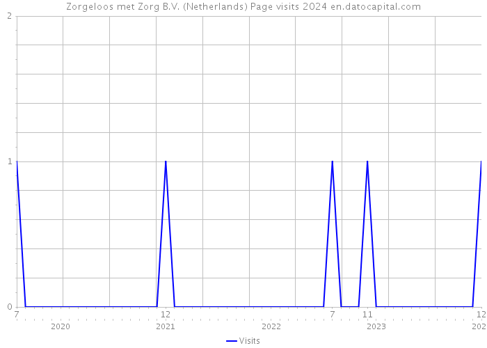 Zorgeloos met Zorg B.V. (Netherlands) Page visits 2024 