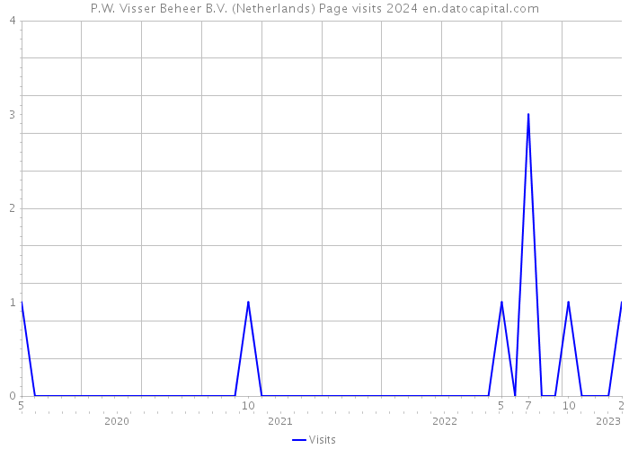 P.W. Visser Beheer B.V. (Netherlands) Page visits 2024 