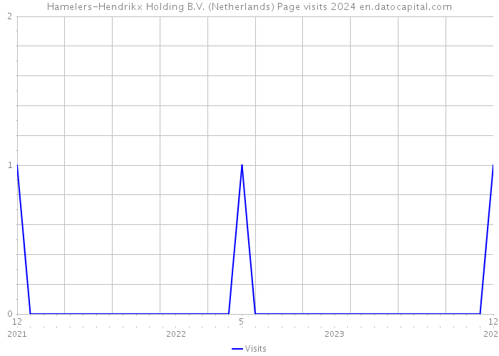 Hamelers-Hendrikx Holding B.V. (Netherlands) Page visits 2024 