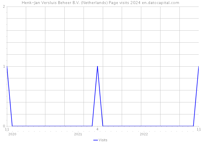 Henk-Jan Versluis Beheer B.V. (Netherlands) Page visits 2024 