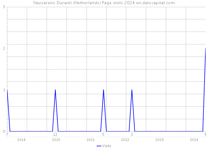 Nazzareno Duranti (Netherlands) Page visits 2024 