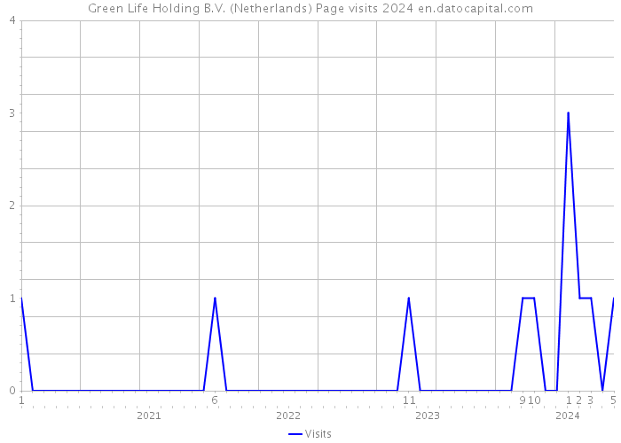 Green Life Holding B.V. (Netherlands) Page visits 2024 