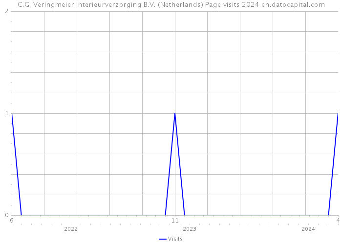 C.G. Veringmeier Interieurverzorging B.V. (Netherlands) Page visits 2024 
