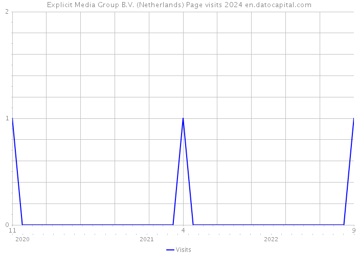 Explicit Media Group B.V. (Netherlands) Page visits 2024 