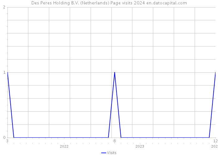 Des Peres Holding B.V. (Netherlands) Page visits 2024 