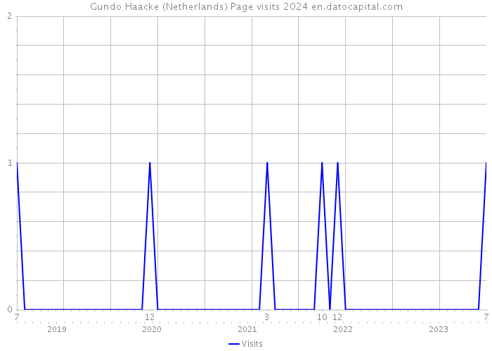 Gundo Haacke (Netherlands) Page visits 2024 