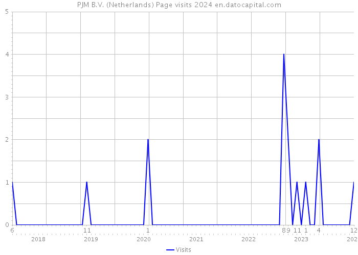 PJM B.V. (Netherlands) Page visits 2024 