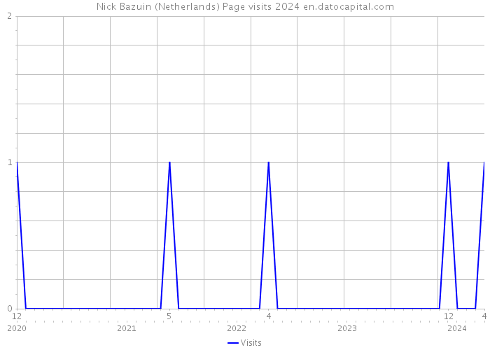 Nick Bazuin (Netherlands) Page visits 2024 