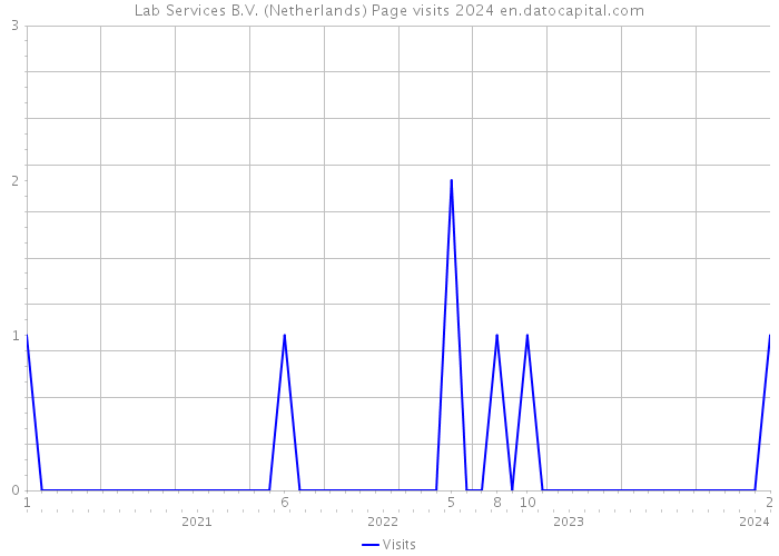 Lab Services B.V. (Netherlands) Page visits 2024 