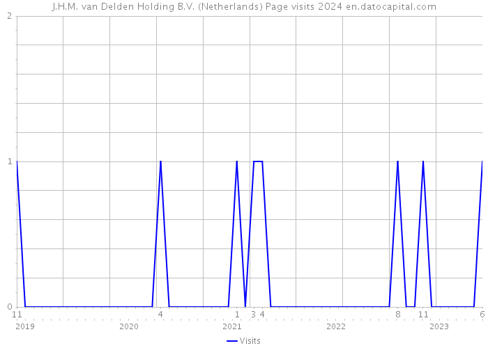 J.H.M. van Delden Holding B.V. (Netherlands) Page visits 2024 