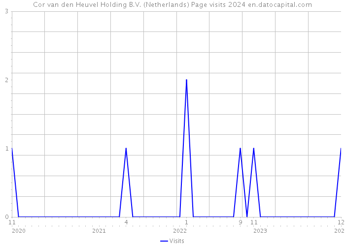 Cor van den Heuvel Holding B.V. (Netherlands) Page visits 2024 