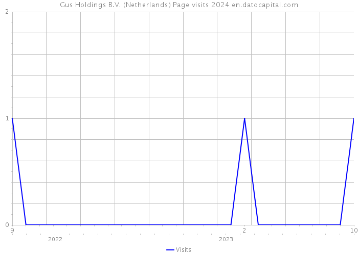Gus Holdings B.V. (Netherlands) Page visits 2024 