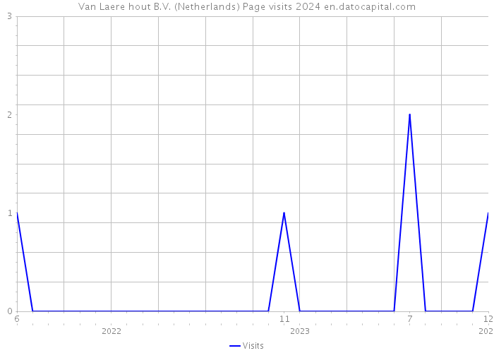 Van Laere hout B.V. (Netherlands) Page visits 2024 