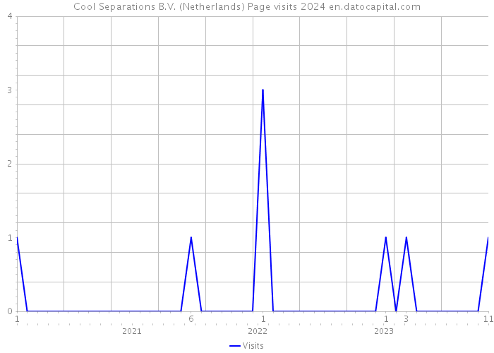 Cool Separations B.V. (Netherlands) Page visits 2024 