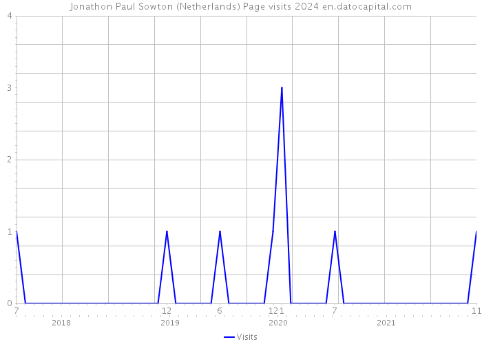 Jonathon Paul Sowton (Netherlands) Page visits 2024 