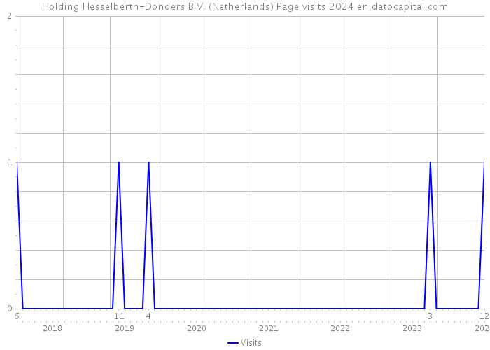 Holding Hesselberth-Donders B.V. (Netherlands) Page visits 2024 