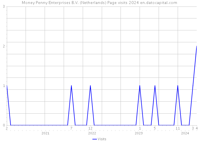 Money Penny Enterprises B.V. (Netherlands) Page visits 2024 