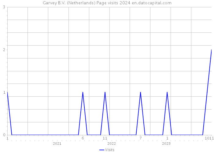 Garvey B.V. (Netherlands) Page visits 2024 