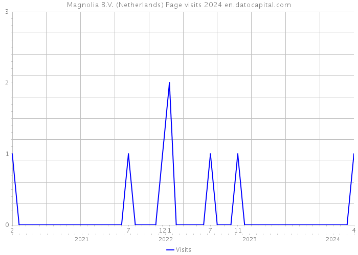 Magnolia B.V. (Netherlands) Page visits 2024 