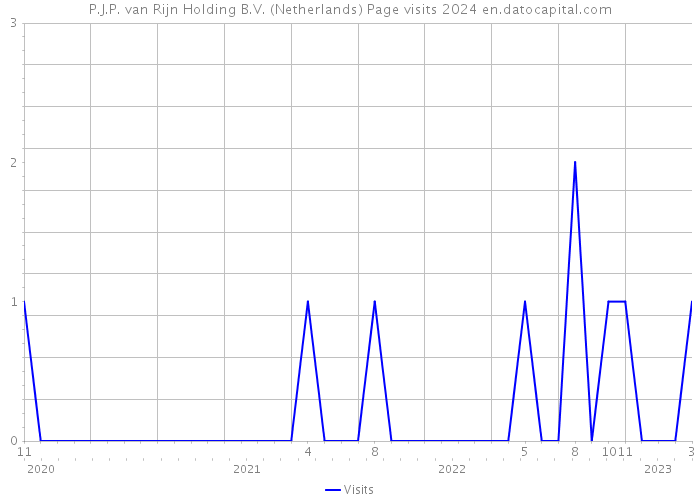 P.J.P. van Rijn Holding B.V. (Netherlands) Page visits 2024 