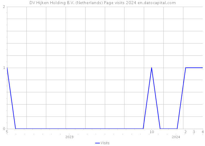 DV Hijken Holding B.V. (Netherlands) Page visits 2024 