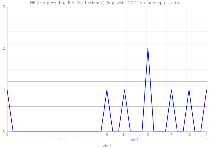 HB Group Holding B.V. (Netherlands) Page visits 2024 