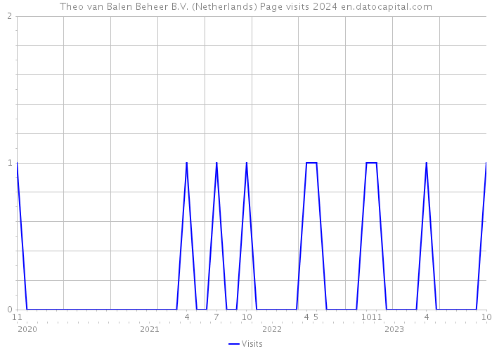 Theo van Balen Beheer B.V. (Netherlands) Page visits 2024 