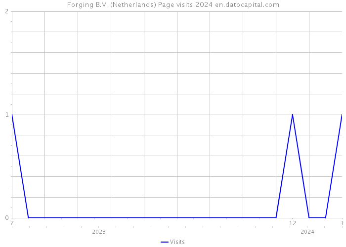 Forging B.V. (Netherlands) Page visits 2024 