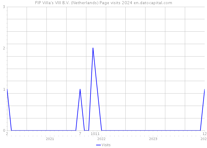 FIP Villa's VIII B.V. (Netherlands) Page visits 2024 