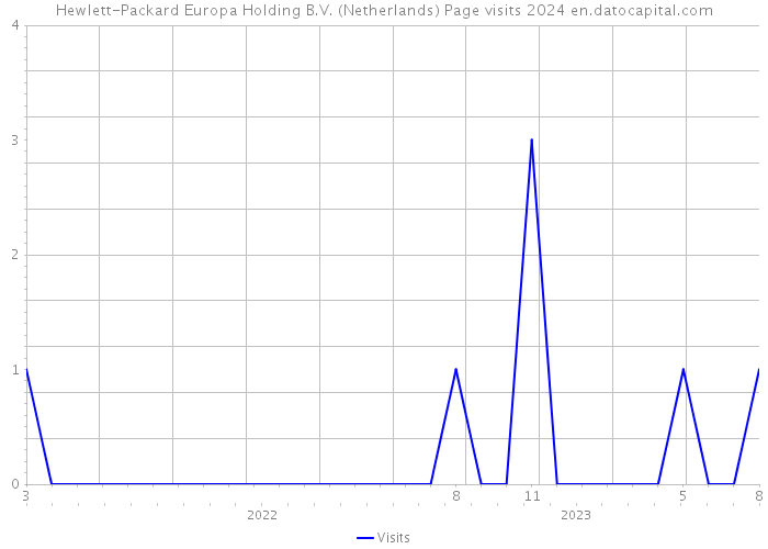 Hewlett-Packard Europa Holding B.V. (Netherlands) Page visits 2024 
