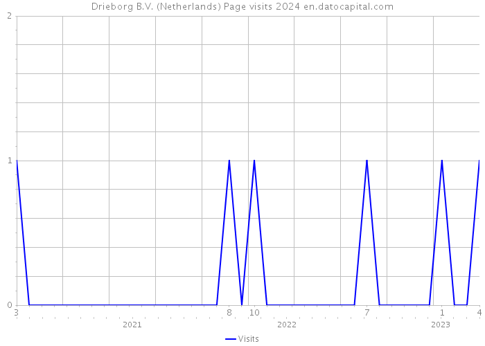 Drieborg B.V. (Netherlands) Page visits 2024 