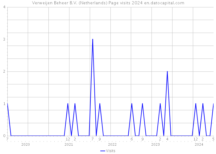 Verweijen Beheer B.V. (Netherlands) Page visits 2024 