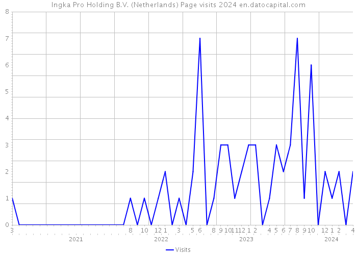 Ingka Pro Holding B.V. (Netherlands) Page visits 2024 