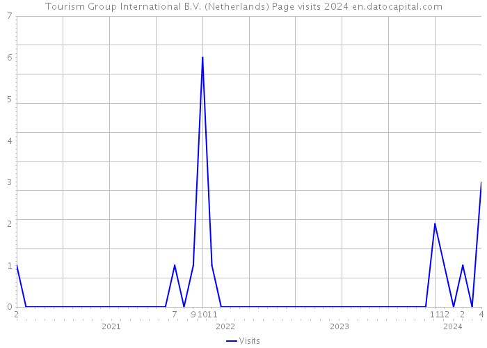 Tourism Group International B.V. (Netherlands) Page visits 2024 