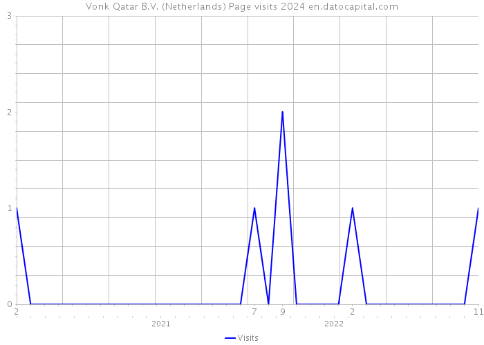 Vonk Qatar B.V. (Netherlands) Page visits 2024 