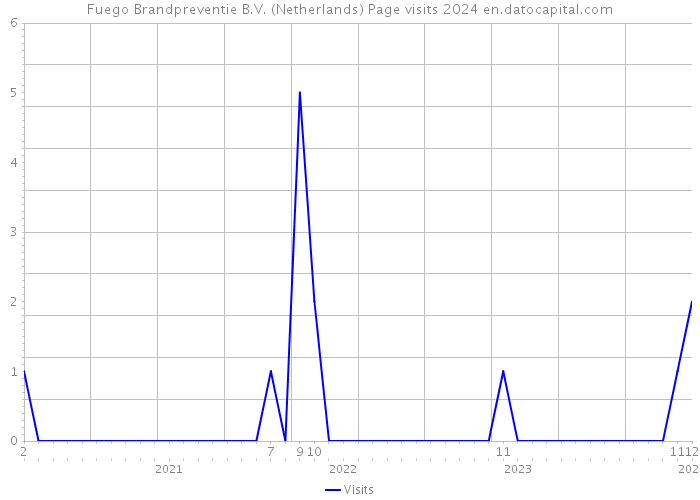 Fuego Brandpreventie B.V. (Netherlands) Page visits 2024 