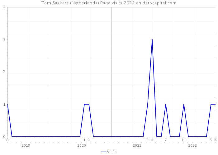Tom Sakkers (Netherlands) Page visits 2024 