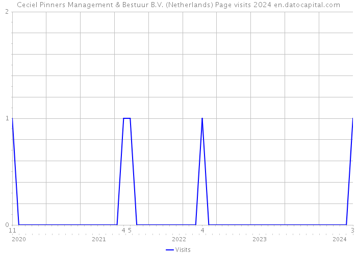 Ceciel Pinners Management & Bestuur B.V. (Netherlands) Page visits 2024 