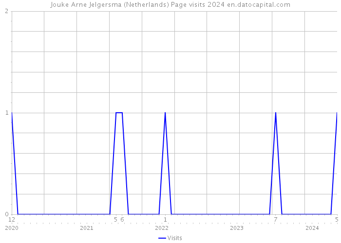 Jouke Arne Jelgersma (Netherlands) Page visits 2024 