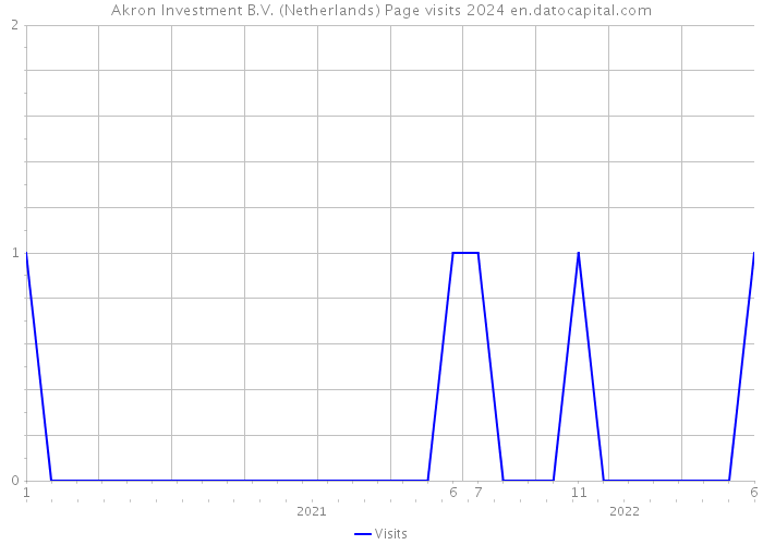 Akron Investment B.V. (Netherlands) Page visits 2024 