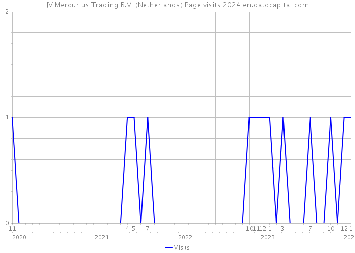 JV Mercurius Trading B.V. (Netherlands) Page visits 2024 