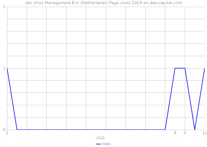 der Vries Management B.V. (Netherlands) Page visits 2024 