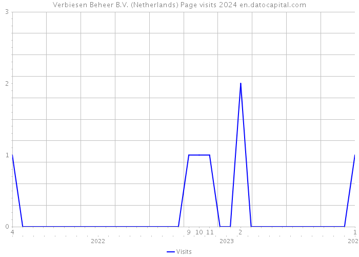 Verbiesen Beheer B.V. (Netherlands) Page visits 2024 