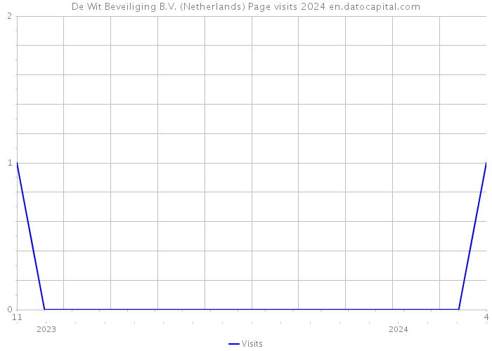 De Wit Beveiliging B.V. (Netherlands) Page visits 2024 