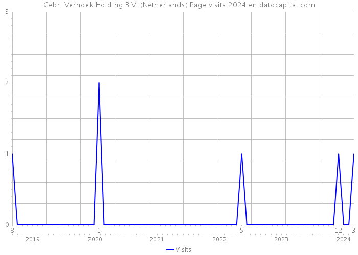 Gebr. Verhoek Holding B.V. (Netherlands) Page visits 2024 