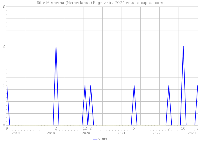 Sibe Minnema (Netherlands) Page visits 2024 