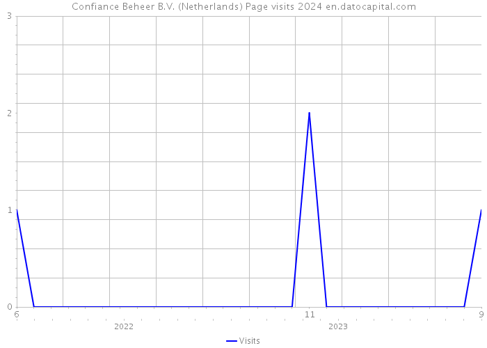 Confiance Beheer B.V. (Netherlands) Page visits 2024 
