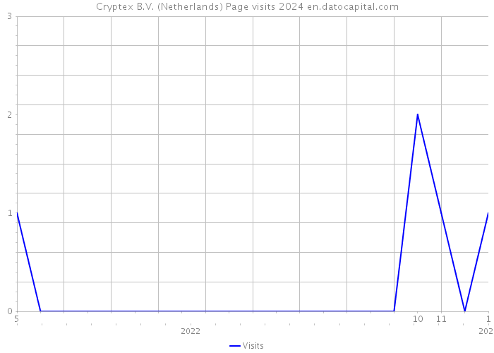 Cryptex B.V. (Netherlands) Page visits 2024 